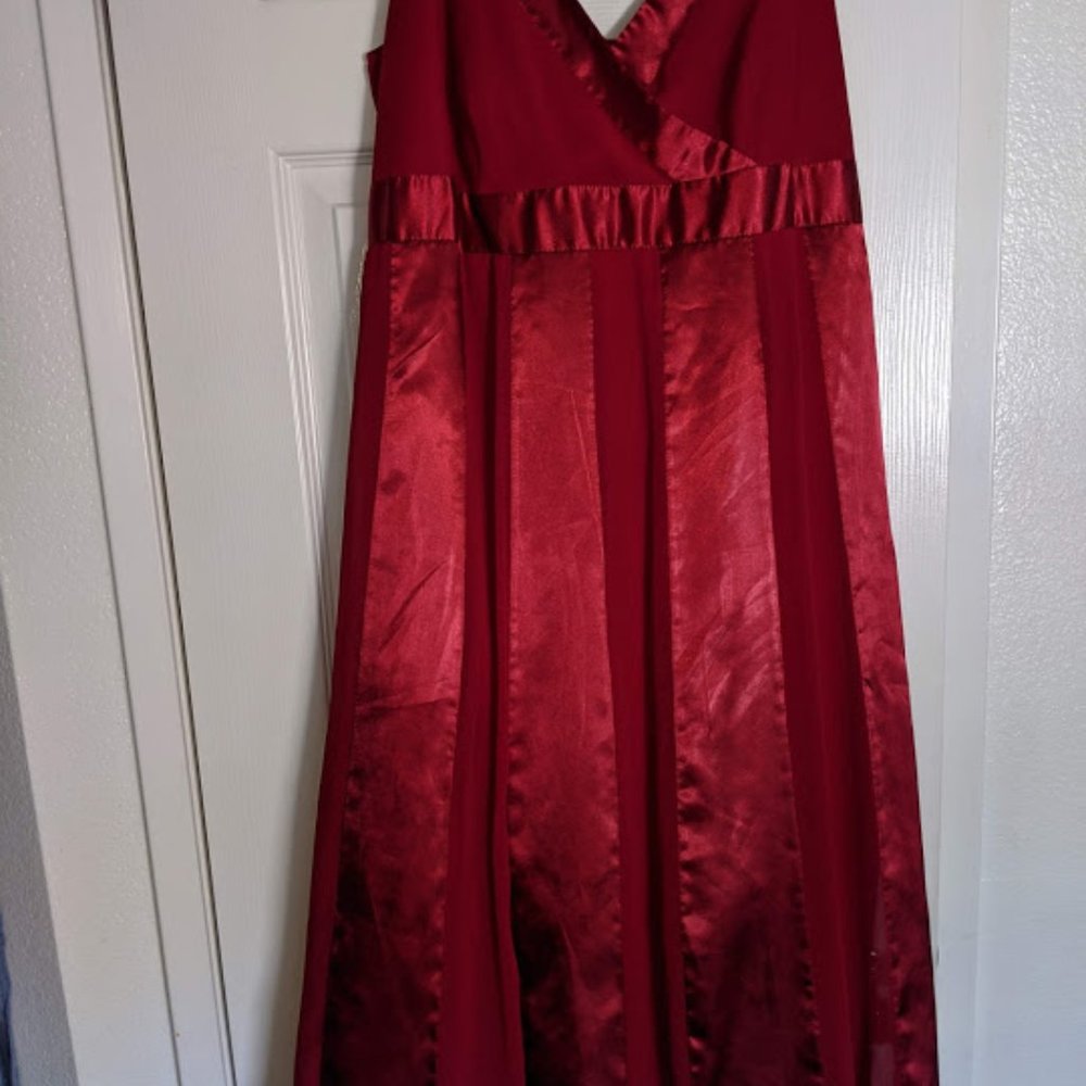 Burgundy party dress